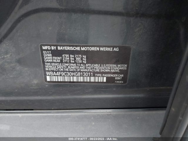 WBA4F9C30HG813011 BMW 4 Series 430i Xdrive