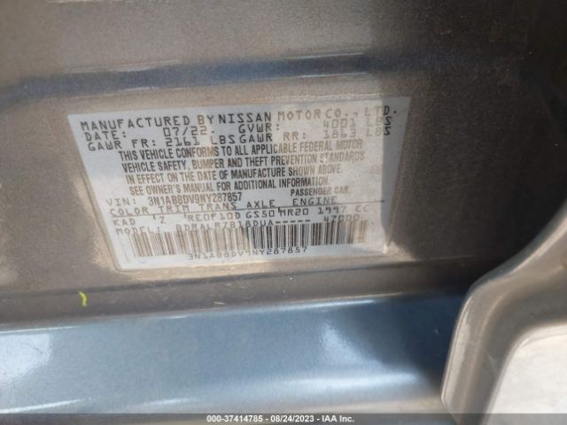3N1AB8DV9NY287857 Nissan SENTRA SR