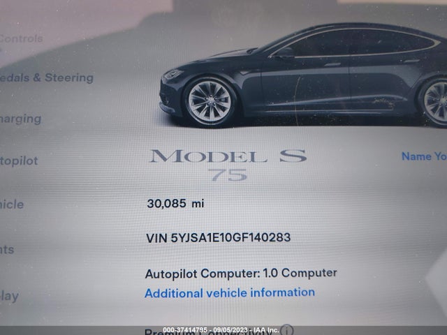 Tesla Model S 70 Kwh 2016 5YJSA1E10GF140283 Image 7