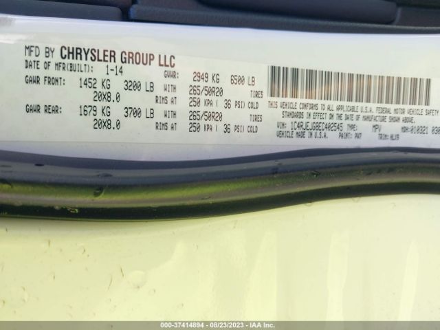 1C4RJEJG8EC402545 Jeep Grand Cherokee Summit