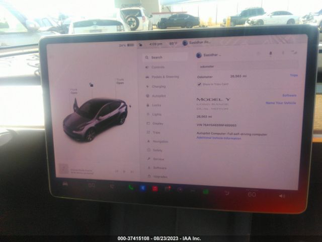 7SAYGAEE6NF489993 Tesla Model Y Long Range