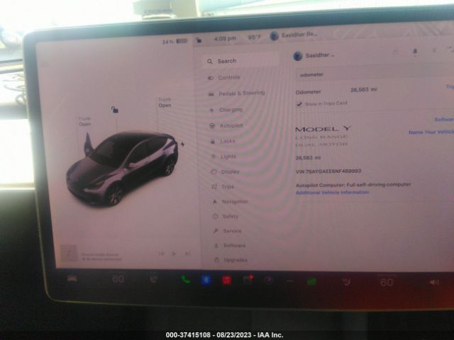 7SAYGAEE6NF489993 Tesla Model Y Long Range