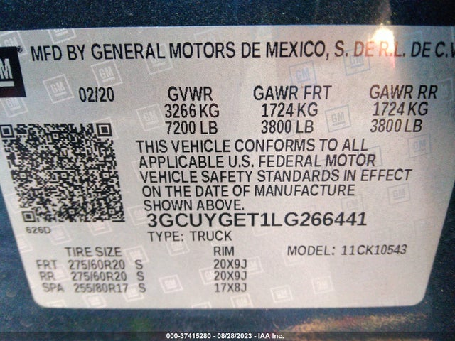 Chevrolet Silverado 1500 Ltz 2020 3GCUYGET1LG266441 Image 15