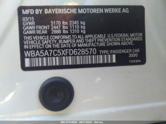 WBA5A7C5XFD628570 BMW 5 Series 528i Xdrive