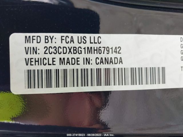 2C3CDXBG1MH679142 Dodge Charger Sxt