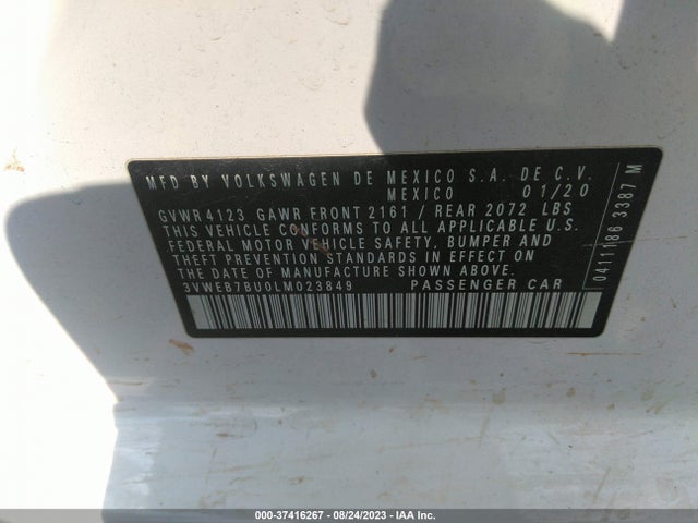 3VWEB7BU0LM023849 Volkswagen JETTA SEL
