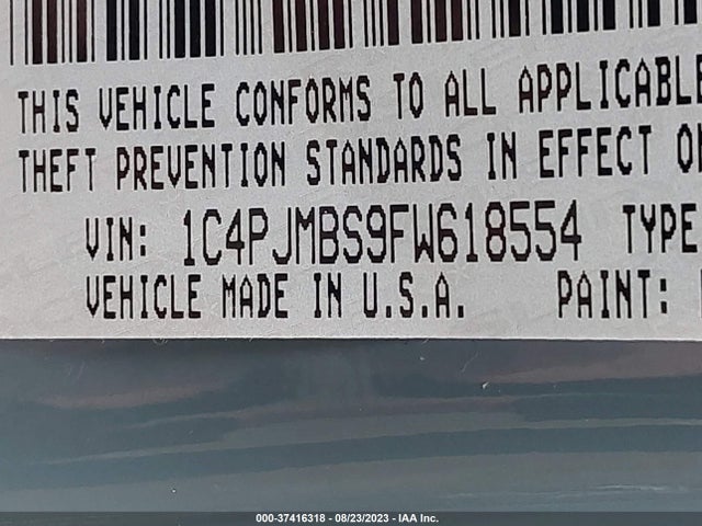 1C4PJMBS9FW618554 Jeep Cherokee Trailhawk