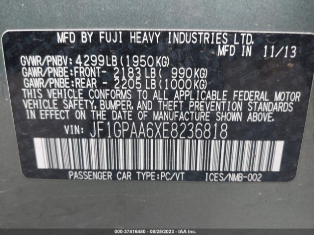 JF1GPAA6XE8236818 Subaru Impreza Wagon 2.0i