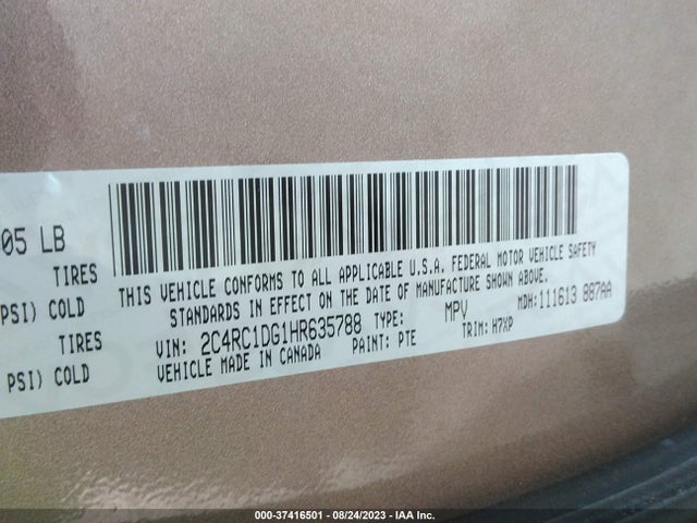 2C4RC1DG1HR635788 Chrysler Pacifica Touring