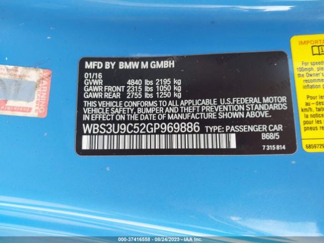 WBS3U9C52GP969886 BMW M4