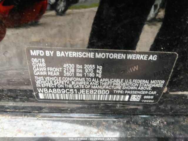 WBA8B9C51JEE82880 BMW 3 Series 330i