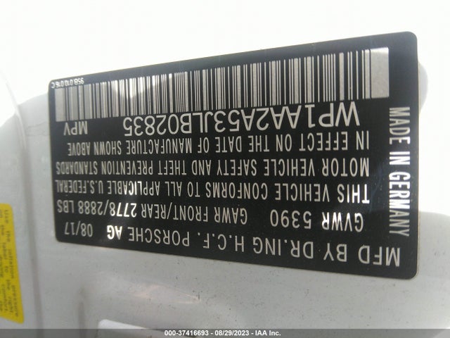 2018 PORSCHE MACAN WP1AA2A53JLB02835 Photo 8