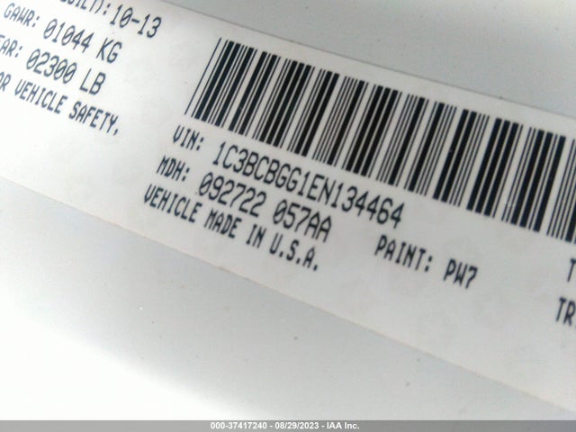 1C3BCBGG1EN134464 Chrysler 200 S
