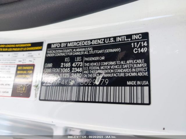 55SWF4KBXFU029979 Mercedes-Benz C-class C 300
