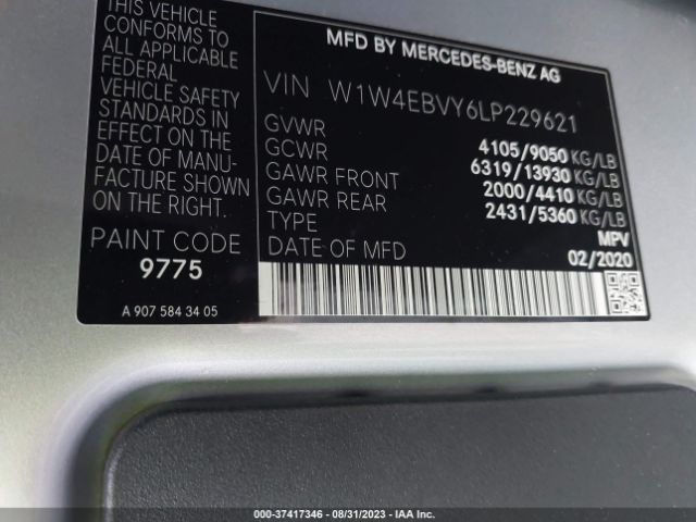 W1W4EBVY6LP229621 Mercedes-Benz SPRINTER VAN