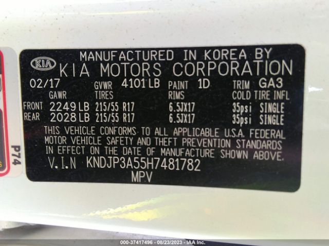 KNDJP3A55H7481782 KIA SOUL +
