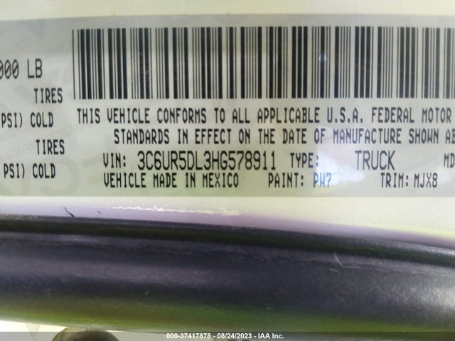 3C6UR5DL3HG578911 RAM 2500 Big Horn