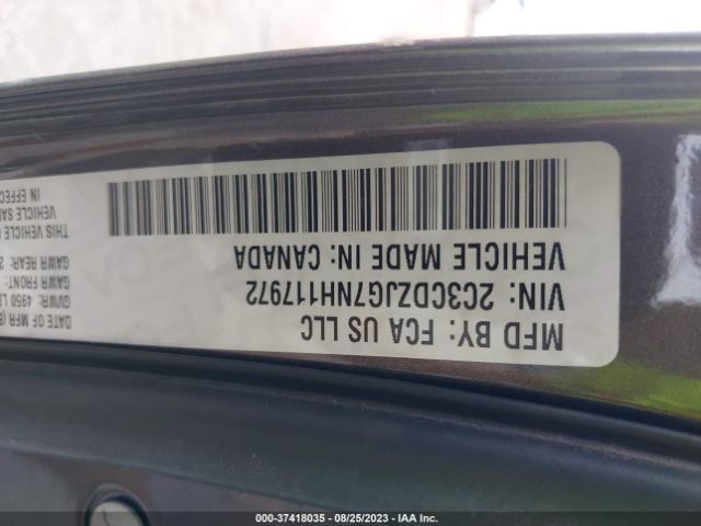 2C3CDZJG7NH117972 Dodge Challenger Gt