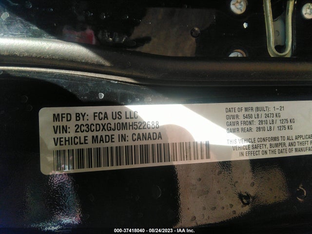 Dodge Charger Scat Pack 2021 2C3CDXGJ0MH522688 Image 9