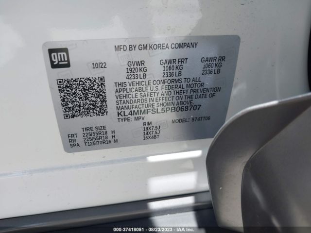KL4MMFSL5PB068707 Buick Encore Gx Essence