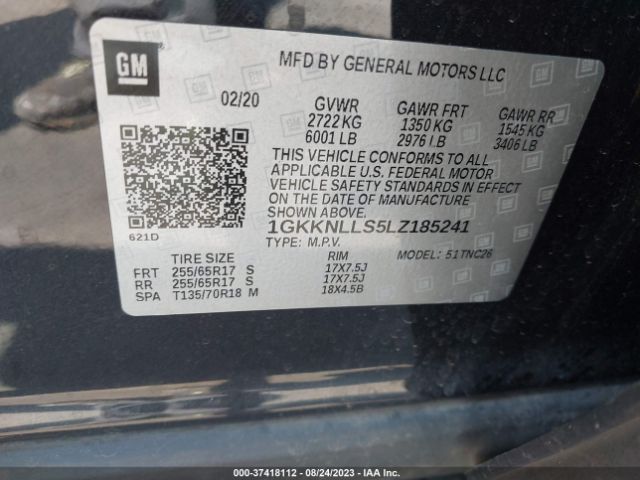 1GKKNLLS5LZ185241 GMC Acadia At4