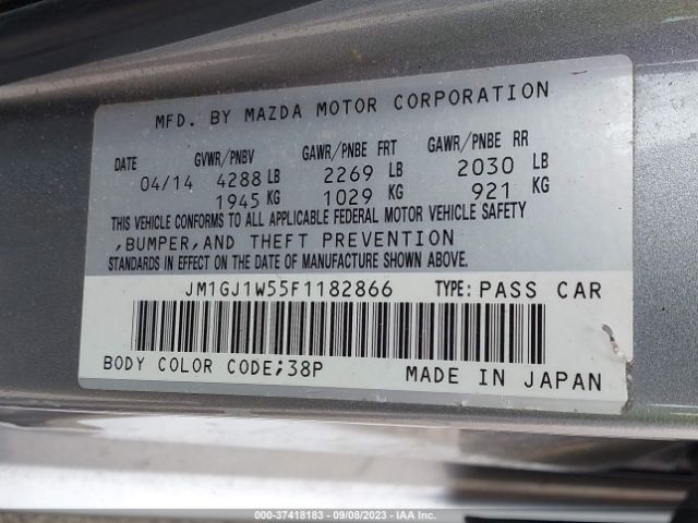 JM1GJ1W55F1182866 Mazda Mazda6 I Grand Touring