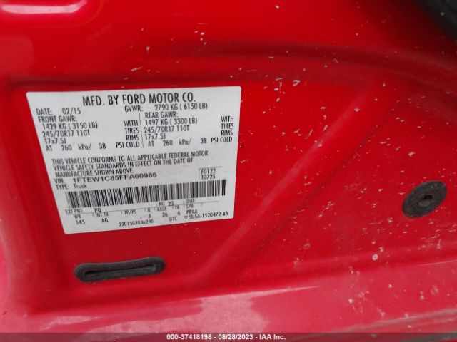 1FTEW1C85FFA60986 Ford F-150 Xlt/xl