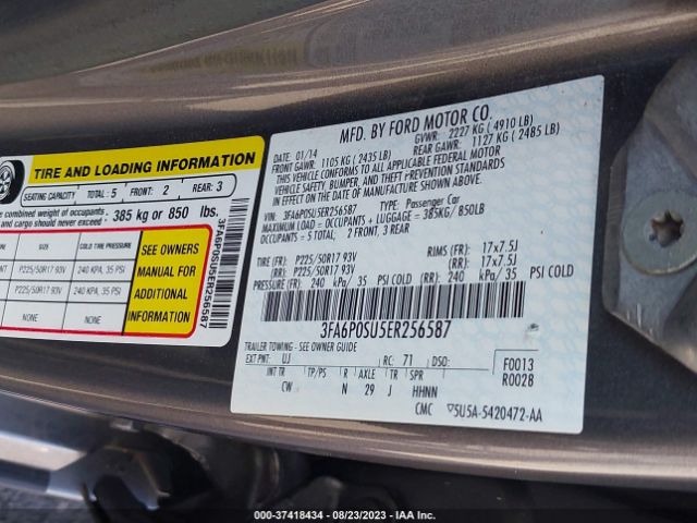 3FA6P0SU5ER256587 Ford Fusion Energi Titanium