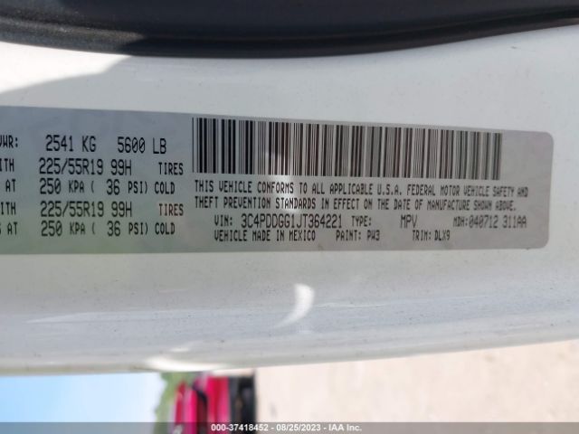 3C4PDDGG1JT364221 Dodge Journey Crossroad