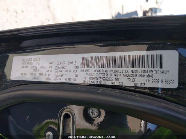 RAM 1500 Tradesman 2017 3C6RR6KT0HG768955 Image 9