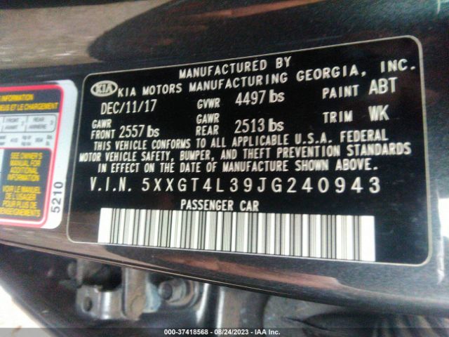 5XXGT4L39JG240943 KIA Optima S