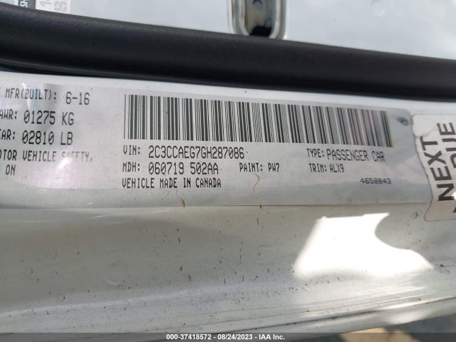2C3CCAEG7GH287086 Chrysler 300 300c
