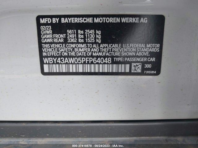 BMW I4 Edrive35 2023 аукцион фото