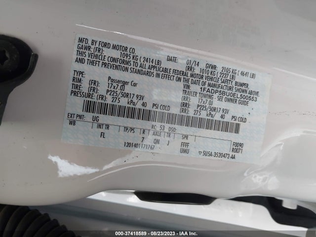 Ford C-max Hybrid Sel 2014 1FADP5BU0EL500553 Image 15