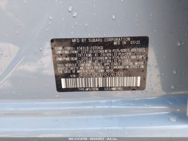 JF2GTAPCXP8226359 Subaru Crosstrek Premium