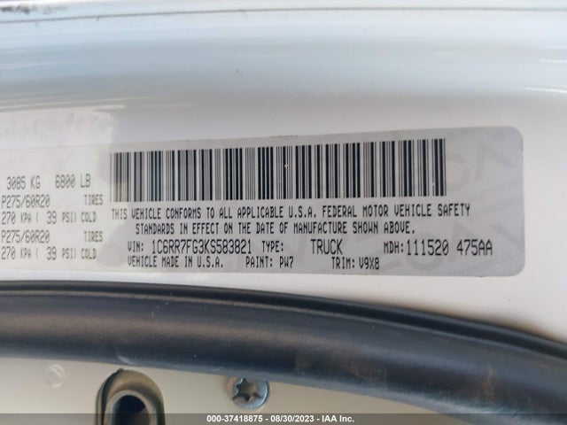 1C6RR7FG3KS583821 RAM 1500 Classic Express