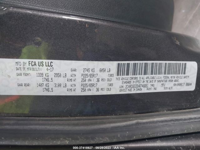 2C4RDGEG5HR746651 Dodge Grand Caravan Gt