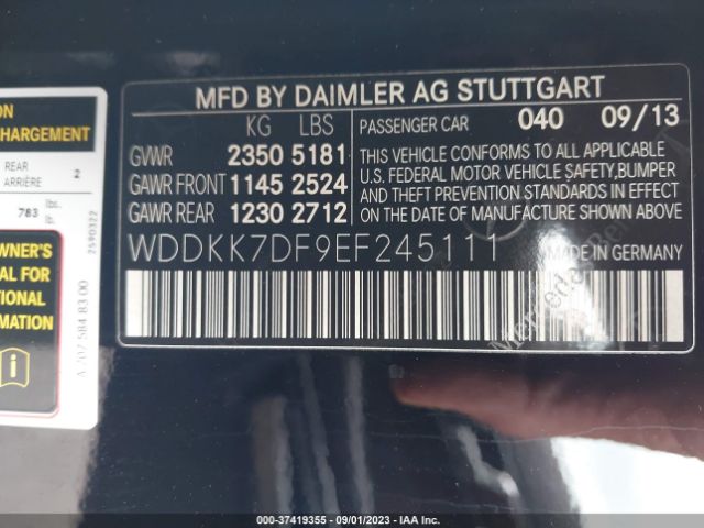 WDDKK7DF9EF245111 Mercedes-Benz E-class E 550