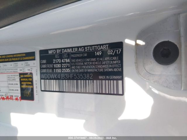 WDDWK4JB3HF535382 Mercedes-Benz C-class C 300