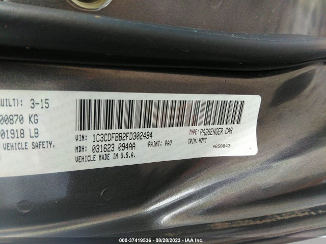 Dodge DART SXT 2015 1C3CDFBB2FD302494 Image 9
