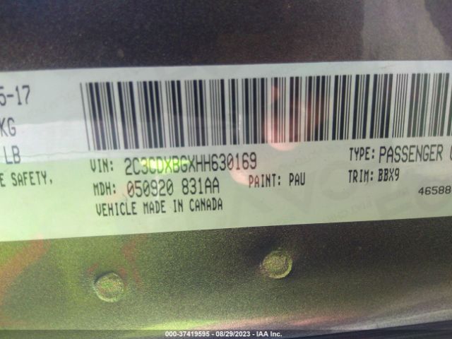 2C3CDXBGXHH630169 Dodge Charger Se