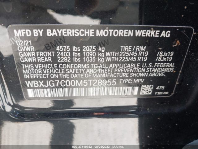WBXJG7C00M5T28955 BMW X1 Sdrive28i