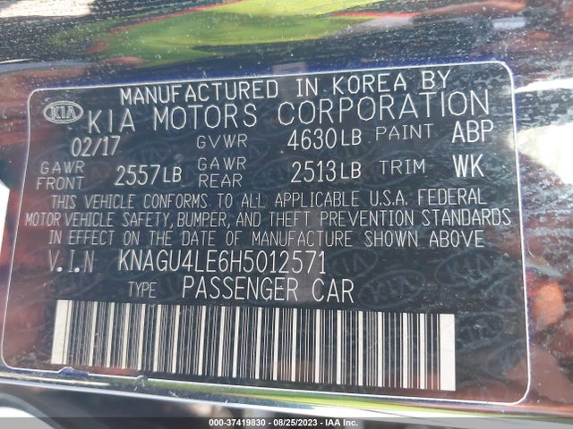 KIA Optima Hybrid Ex 2017 KNAGU4LE6H5012571 Image 16