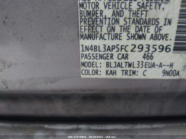 1N4BL3AP5FC293596 Nissan Altima 3.5 Sl