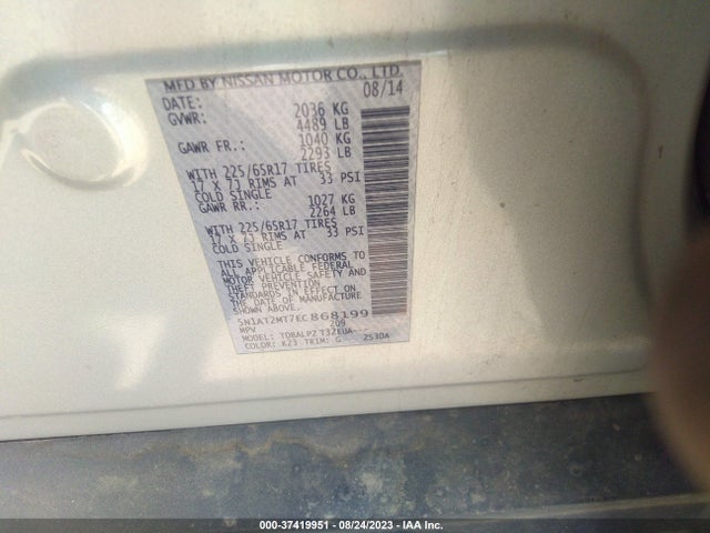 Nissan Rogue 2014 5N1AT2MT7EC868199 Image 20