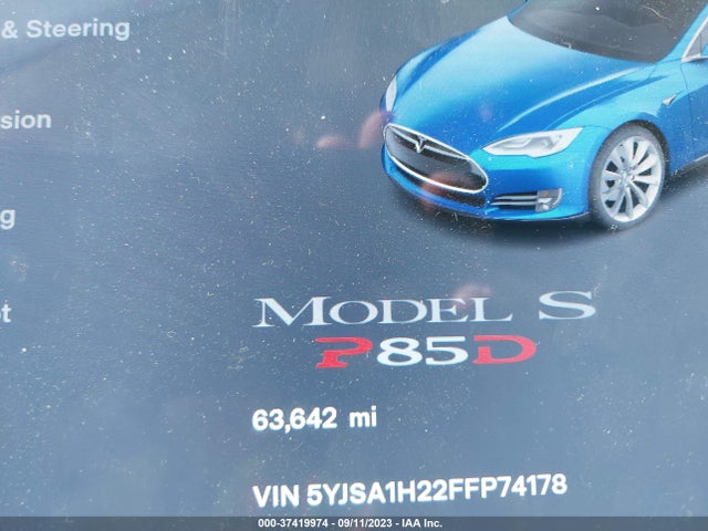 5YJSA1H22FFP74178 Tesla Model S 85d/p85d/70d/90d/p90d