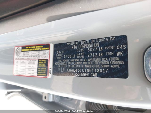 KNAE45LC1N6113017 KIA Stinger Gt1