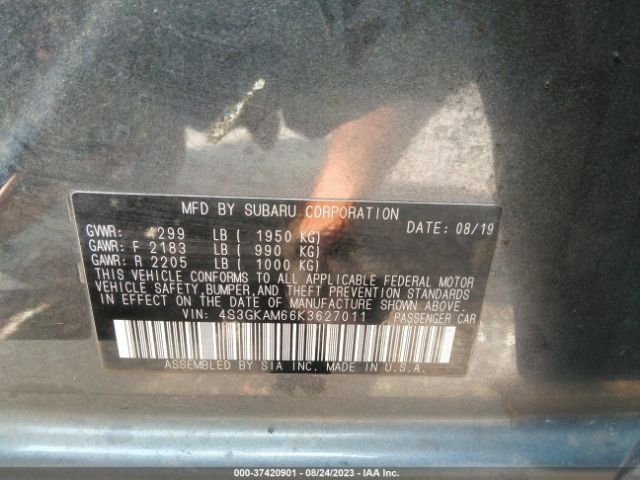 4S3GKAM66K3627011 Subaru Impreza Sport