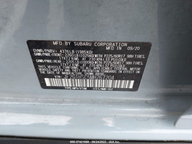 JF2GTHSC5MH267204 Subaru Crosstrek Sport