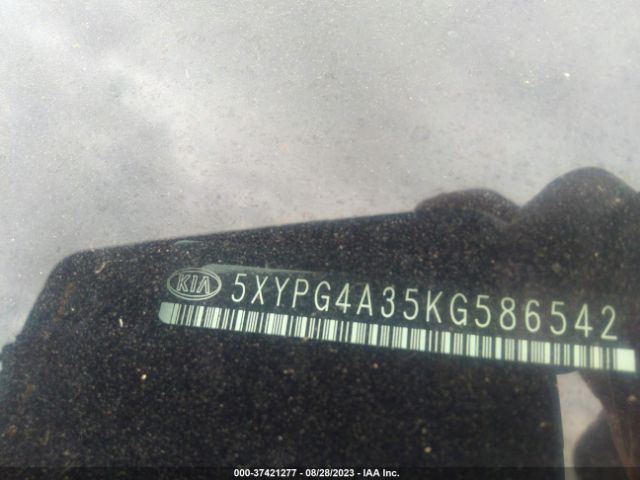 5XYPG4A35KG586542 KIA SORENTO L